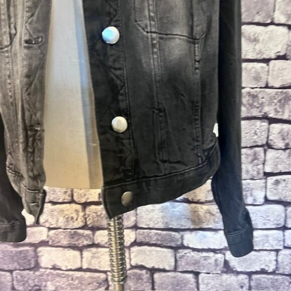 ANA NWT Black Denim Jacket Size PL - Picture 3 of 9